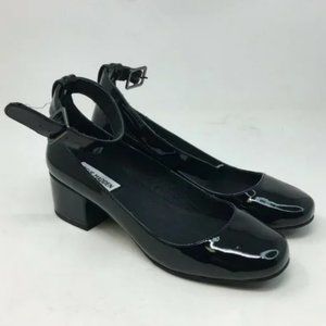 Steve Madden Women's Heels Black Size 7 Wail Dress Shoes Patent Leather Shiny